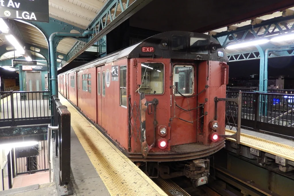 Redbird subway coaches in New York city