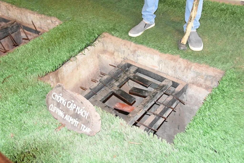 Vietnam War weapons including Viet Cong traps and US secret warfare technology