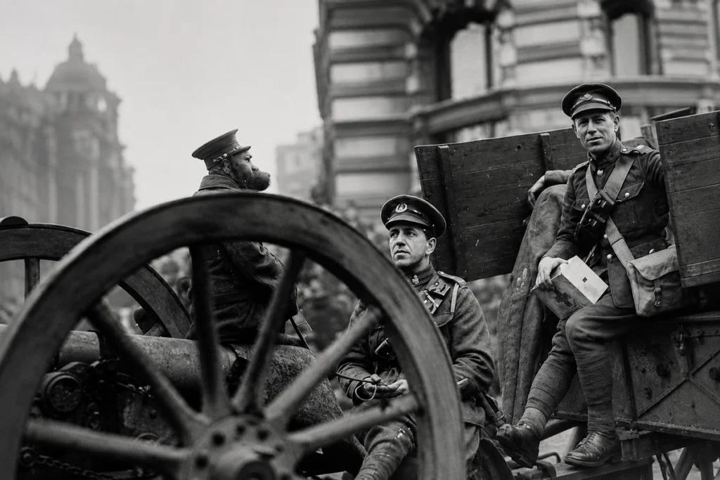 Jackie the Baboon taking part in the 1918 Lord Mayor's Show, London, England.
