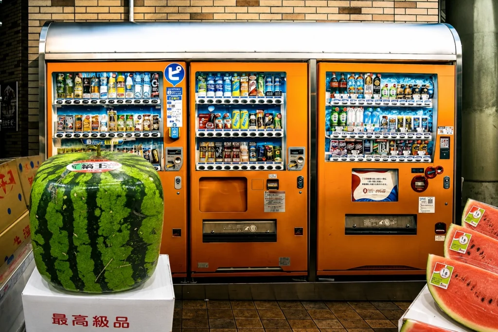 Weird Japan facts showing rare fruits, vending machines, and unique Japanese culture