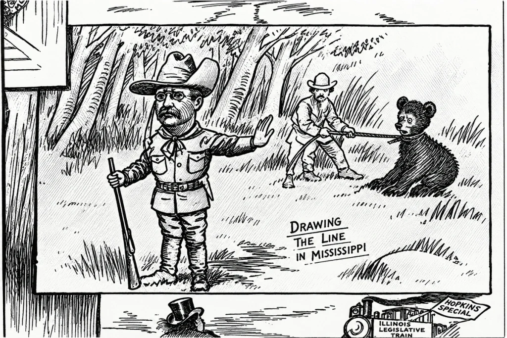 Teddy Bear cartoon by Clifford Berryman
